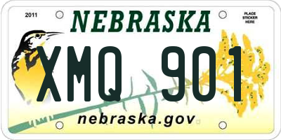 NE license plate XMQ901
