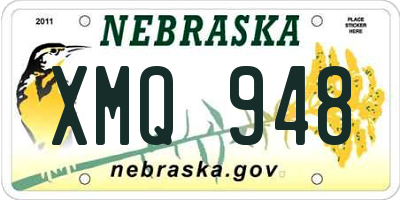 NE license plate XMQ948