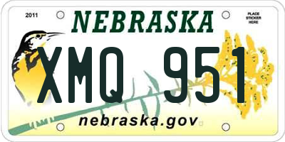 NE license plate XMQ951