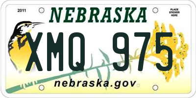 NE license plate XMQ975