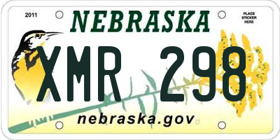 NE license plate XMR298
