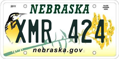 NE license plate XMR424