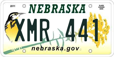 NE license plate XMR441