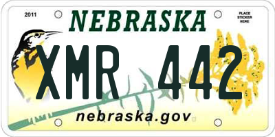 NE license plate XMR442