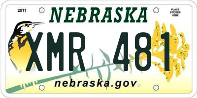 NE license plate XMR481