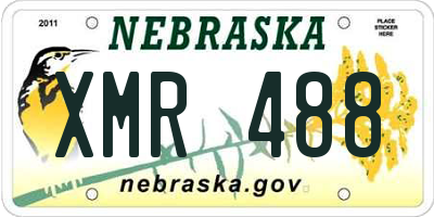NE license plate XMR488