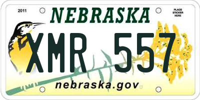 NE license plate XMR557