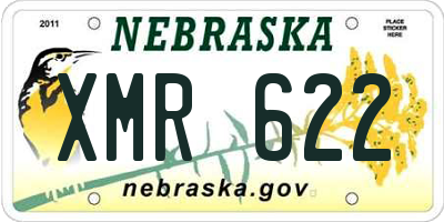 NE license plate XMR622