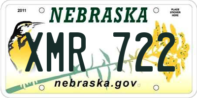 NE license plate XMR722