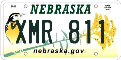 NE license plate XMR811