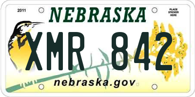 NE license plate XMR842