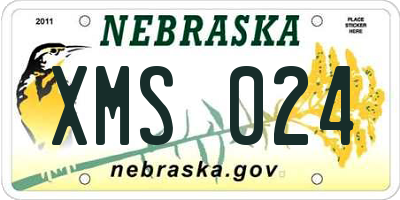 NE license plate XMS024