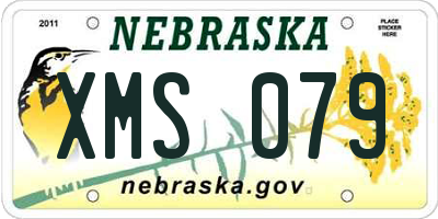 NE license plate XMS079