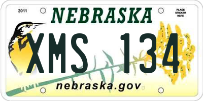 NE license plate XMS134