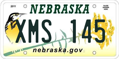 NE license plate XMS145