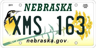 NE license plate XMS163