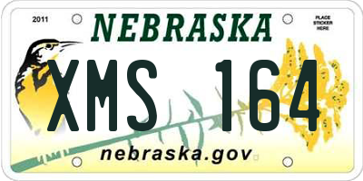 NE license plate XMS164