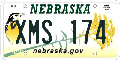 NE license plate XMS174