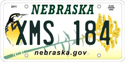 NE license plate XMS184
