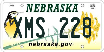 NE license plate XMS228