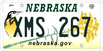 NE license plate XMS267