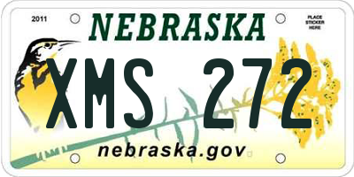 NE license plate XMS272
