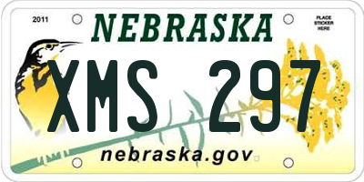 NE license plate XMS297