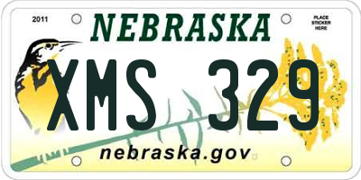 NE license plate XMS329