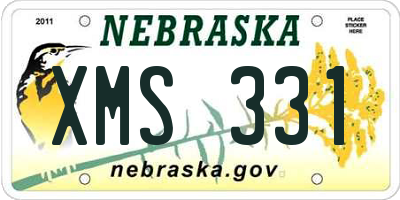 NE license plate XMS331