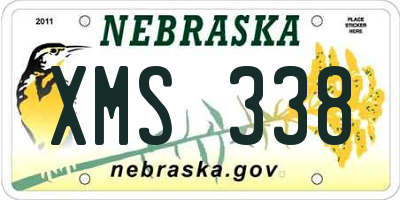 NE license plate XMS338