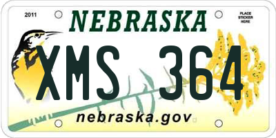 NE license plate XMS364
