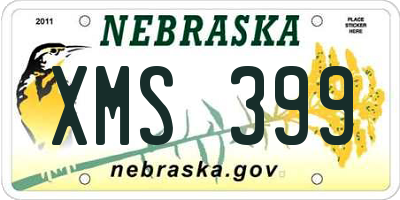 NE license plate XMS399