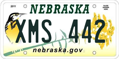 NE license plate XMS442