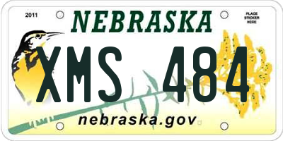 NE license plate XMS484