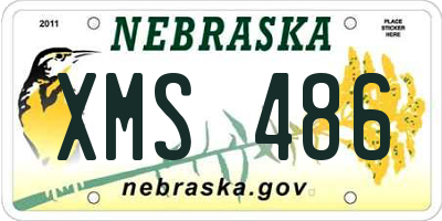 NE license plate XMS486