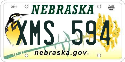 NE license plate XMS594