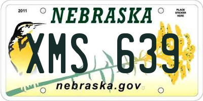 NE license plate XMS639