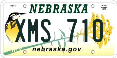 NE license plate XMS710