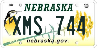 NE license plate XMS744