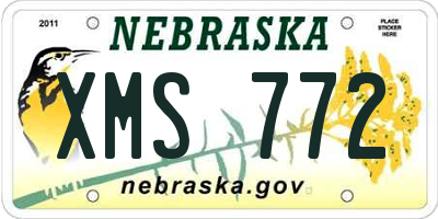 NE license plate XMS772