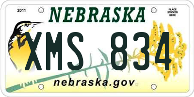 NE license plate XMS834
