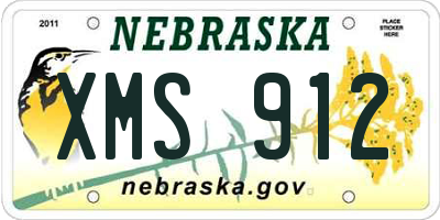 NE license plate XMS912