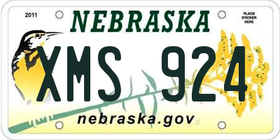 NE license plate XMS924