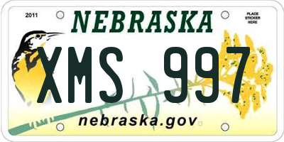 NE license plate XMS997