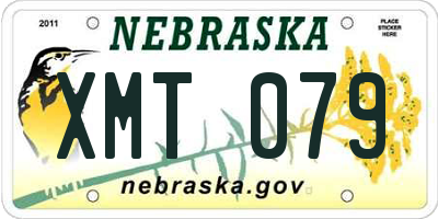 NE license plate XMT079