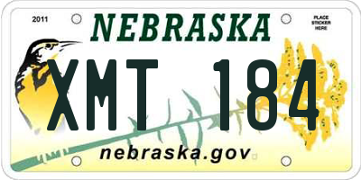 NE license plate XMT184