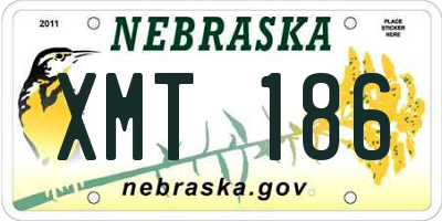 NE license plate XMT186
