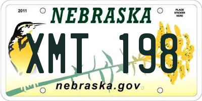 NE license plate XMT198