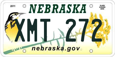 NE license plate XMT272
