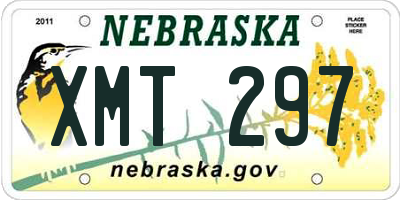 NE license plate XMT297